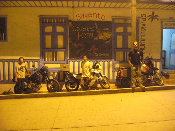 Outside our luxury accommodations after our first full days ride as a trio.