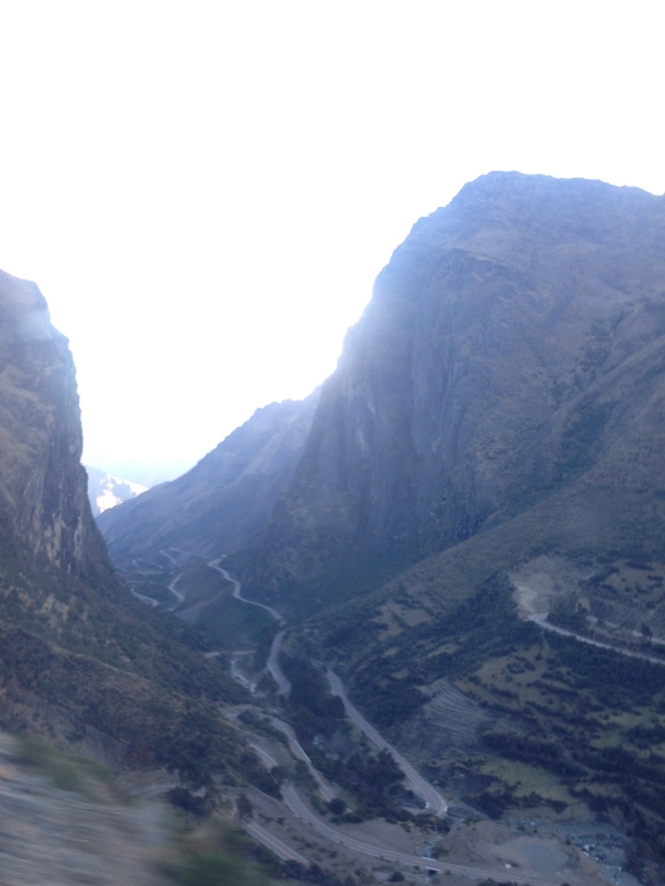 Part of the road to Machu Picchu. We were agonizing imagining how much fun these roads would have been on motorcycle.